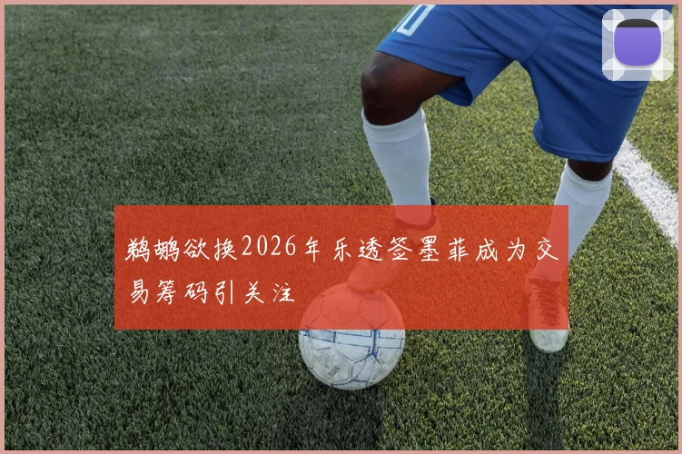 鹈鹕欲换2026年乐透签墨菲成为交易筹码引关注